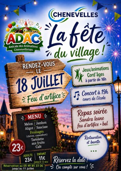 Le 18 juillet : la fête du village