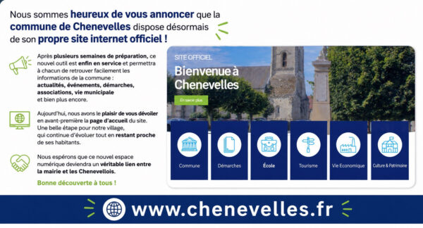 Chenevelles entre dans l'ère du numérique !