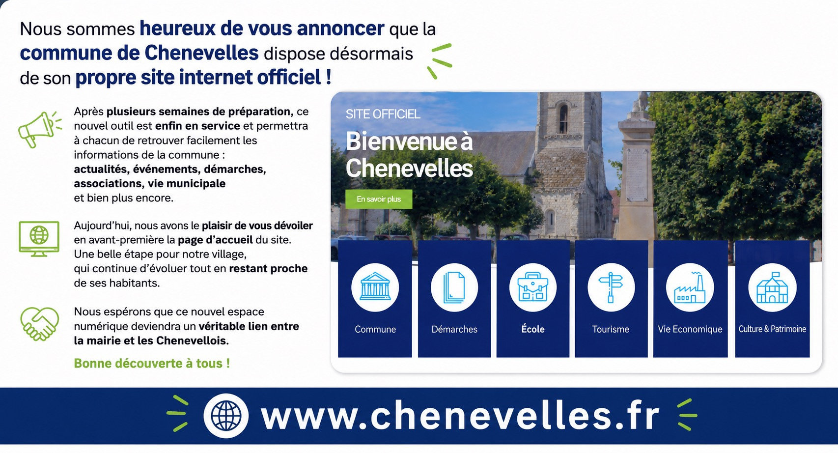 Chenevelles entre dans l'ère du numérique !