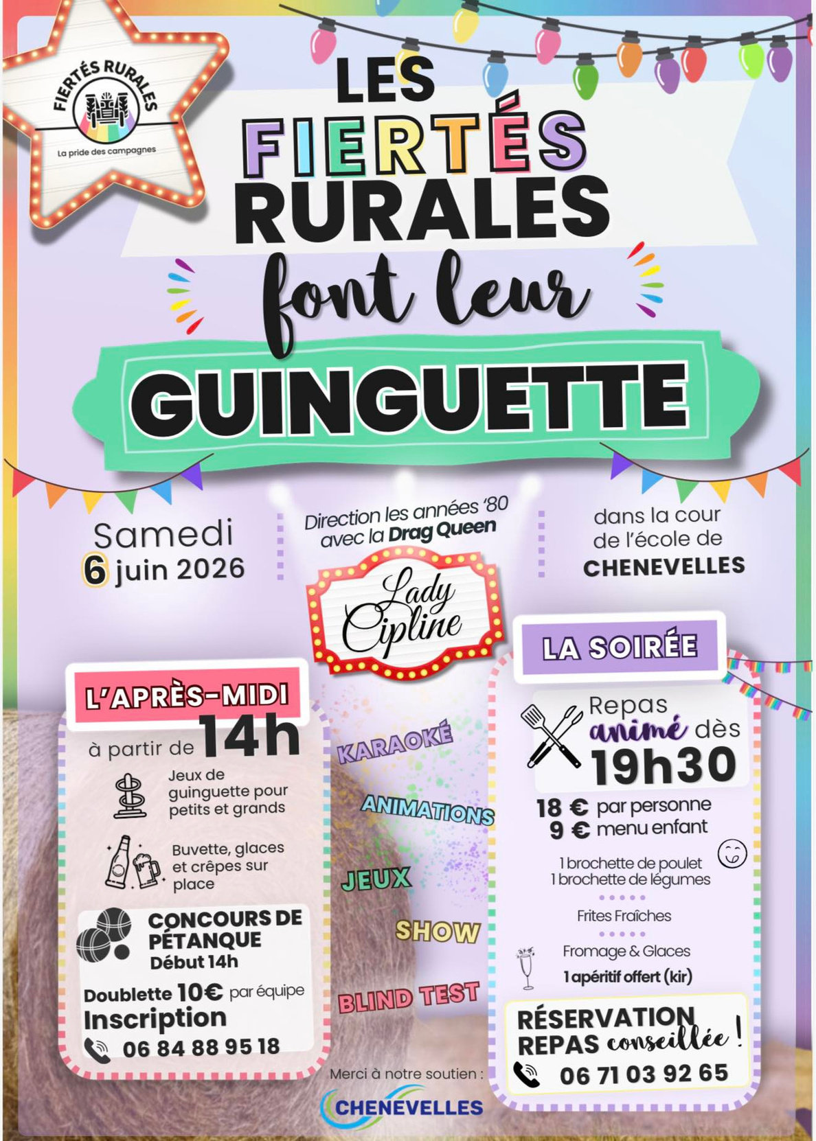 Le 6 juin : les Fiertés Rurales font leur guinguette